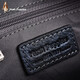 Hush Puppies (cachorros de silencio) Capa de bolso de mano Top Cawhide Gran capacidad Bolso de negocios casual Regalo gris plateado para novio Día de San Valentín
