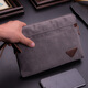Cool Kangaroo Handbag Men's Clutch Men's Men's Men's Men'sbag Canvas grande capacité Business Casual Oxford Tissu Trendy Men's Sac Gray 24 * 16 * 3CM