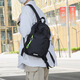 Französische, Deutsche und Festland schwarzer Rucksack Herren kleiner leichtes Reise -Rucksack täglich Outdoor Pendeln Solid Color Schoolbag Frauen Nischenstil Jinxi1048 Schwarz