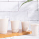 Hua Anjia 95 caliber disposable plastic soy milk cup sealable breakfast packaging cup hot drink juice milk tea cup milk 410 ml 450 light cup 1000 pieces