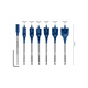 Bosch (BOSCH) woodworking flat drill three-point drill 7-piece set 16/18/20/22/25/32mm + 152mm extension rod