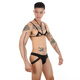 
Lace hollow lingerie gay halter bra men's suit mini vest seduction thong g219 white lace bra + panties S