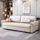 
Paicho simple technology cloth sofa bed folding dual-purpose small study room storage retractable single person pulling furniture outer diameter 2.22 meters storage model Coconut brown + latex version-tech cloth