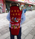 
Beiyimei old-fashioned traditional baby strap bag Guizhou back fan Yunnan child holding back quilt on the front spring, summer, autumn and winter, flowers blooming, wealthy and large 4 seasons (soft)