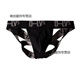 Chicodo T-string men's T-string underwear sexy double male u-convex free butt lift sexy underwear 01# black M