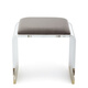 Mexueer high-end light luxury makeup stool bedroom transparent crylic dressing table stool girls simple home high-end chair light gray large size