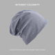 Feilan Nulun pile of hats men's winter cold hat women's turban men's trendy pullover hat ins Korean version versatile knitted hat thin headband nightcap confinement hat dark gray thin