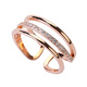 Anillo de plata esterlina de múltiples capas yaoyizun para mujeres Regalo de San Valentín Día de San Valentín REGALO DE CUMPLEAÑOS DE CUMPLEAÑOS DE CUMPLEABA DE LUMIO DE LUXURO (Apertura óptica) (Tarjeta de felicitación escrita)
