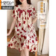Modal pure cotton with chest pad nightgown for women's summer woven cotton short-sleeved thin sweet style pajamas 2025 new home R 9871 Pacha dog %23 with chest pad removable M [Suggest weight 75-100 Jin [Jin equals 0.5 kg]]