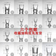 Yao Wanxi small wine glass 5ml one-cup glass small white wine glass set home cup spirit glass goblet white price is 1 for 10 pieces for sale No. 13 cup