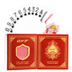 Tarjeta de póker de plástico Jinyi (JSC) Jinyi Gyt Gyt esbelto de alta gama plegable de alta gama plegable PVC Adulto GYT688 Rojo (6 pares) Rojo (6 pares)