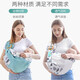 西尔斯婴儿背巾新生儿初生宝宝前胸横抱式网兜加宽肩膀带抱娃袋哄睡哺乳 【四季款】粉色树叶（加安全带）