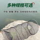 Fishing flower basket automatic folding fish net fishing net fishing cage spring black fish cage crucian carp cage turtle cage turtle cage fishing net with knot 25*50cm+gift+5 packs of bait