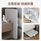 Quanpinwu lifting bed computer table desk foldable study table lazy dormitory bay window table slate gray regular style + card slot + anti-slip tray