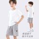 Duomiaowu Boys Shorts Summer delgados Pantalones para niños de niños grandes Pantalones de 5 puntos de secado rápido para niños 11932 Caki poco profundo 140