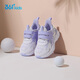 361 Children's Baby Shoes 25 Spring Girls Infants and Toddlers Light Soft Elastic Casual Shoes Two-Step Toddler Shoes Purple 24