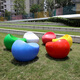 Kangxinya Leisure Fiberglass Stool Sculpture Courtyard Fruit Pebble Egg Mushroom Football Creative Seat Light Gray White Pea Chair In Stock Can Be Customized