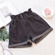 Xunliba Damen Sommer Ins Denim Shorts Frauen koreanischer Stil lose hohe Taille schlampige Hose mit breitem Bein. Weiß: 831 2xl Größe [135-150jin [Jin ist gleich 0,5 kg]]