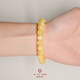 Caizhi Natural White Flower Beeswax Bracelet Old Type Bucket Beads Raw Stone Amber Single Circle Transfer Bracelet for Men and Women with Certificate Old Type White Flower Bracelet 10*8mm (with Certificate) 16.5cm