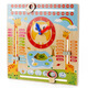 Chengliu Children's Understanding Time Calendar Clock Weather Teaching Aids Kindergarten Montessori Early Education Intelligence Development Baby Toys
