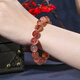 Eternal Symbol Collection Grade Sichuan Liangshan Old Mine Bing Piao Nan Red Ball Bracelet Women's Light Luxury Bracelet Birthday Gift for Wife 7a + About 9mm Cornucopia