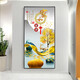 Pintura decorativa del porche de Mohu Pintura vertical de porche simple Puerta opuesta Mural Corredor Nordic Corredor Inicio Home y Fugui 12149 Porcelana de cristal de alto transparente-Marco negro 90*180 Customizado Customizado