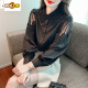 Camisa de algodón bordada de primer diámetro para mujeres 2025 Autumn New Fashion White White White White Versátiles Cy9227 White XL [sugerido 121-130Jin [Jin iguala 0.5 kg]]]
