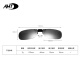 AHT high-definition polarized myopia sunglasses clip-on men's and women's lightweight clip-on sunglasses driving driver's glasses