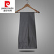 Pierre Cardin men's new Chinese stand-up collar suit suit for young and middle-aged men and dad's wear no-iron striped dress tunic knitted medium gray striped XXS pants waistline message remarks