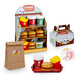 Yunya Children's Toys Girls Convenience Store Playing House Supermarket Cash Register Hamburger Girls Boy Children's Day Gift Smart Rotating Convenience Store [Pink]