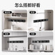 Oaks Rail Socket, mobiler multifunktionaler Reihensteckerschalter, offen montierter Wand-Schiene-Steckdose ist für Xiaomi geeignet, kabelgebundener Stromschienenstopfen, C6 Single Point White 60 cm