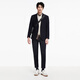 Jiumuwang Suit Jacket Men's [Including Wool] Men's Classic Wool Suit Autumn and Winter New Style Simple Jacket JX7CV40111+Narrow Blue+Slim A XL Code 180/100A(54)