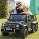 
Teacher Ma ELECTRONIC TOY CAR Mercedes-Benz Big G Two-person Children's Off-Road Baby Swinging Car Six-Wheel Remote Control Toy Gift Car Can Sitting for Adults Supreme Black + LCD Animation Screen + All functions above 12V7A Large Battery