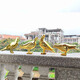 Juyanghui simulated pigeon ornaments, animal sculptures, imitation stainless steel, copper birds, swallows, outdoor courtyard garden interior decorations, silver electroplating style 3