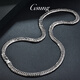 GsunG platinum necklace men's atmospheric PT950 double set horsewhip chain Xiping chain platinum men's necklace Cuban clasp chain about 60 grams customized priced by the gram