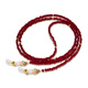 Cadena de gafas chuanjiutianas Cadena de mujeres hechas a mano Gafas de sol en la cadena del cuello Gafas Gases de cuello auriculares Cadena de cuerda anti-Lost Emerald
