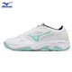 Mizuno (MIZUNO) volleyball shoes, comprehensive indoor and outdoor training shoes, men's and women's badminton shoes, table tennis shoes, breathable shock-absorbing sports shoes V1GA218111 white/green 41=265MM
