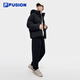 Veste à la mode à la mode Fusion Fusion pour les hommes en hiver nouvelle veste chaude à capuche lâche décontractée, noir - BK XL 180 / 100A