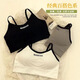 Girls' underwear without steel rims for high school students, gathered anti-sagging development camisole, women's tube top, chest wrapped, white, single piece, one size fits all, 80-125 Jin Jin equals 0.5 kg