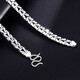 Jin Duoxi pt950 platinum necklace men's snake bone thick platinum necklace plain chain men's and women's platinum thick chain about 26.66 grams long 62 cm thick 4.2mm