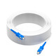Dashengguang en cuir fini Câble optique Télécom Télécoque Fibre optique Port carré SC-SC PORT INDOOR INDOOR SEULLE 2 FILLE D'ACIER (10 mètres) Câble de chat optique universel Câble blanc DSG-PT110