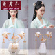 Meifuren Meaningful Gift Customized Hanfu Headdress Tassel Step Swinging Edge Clip Earrings Full Set Ancient Style Pair Clip Super Fairy Hair Clip In Stock X-T33 Hairpin