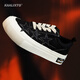 
Kaalixto canvas shoes, trendy star shoes, national trend design, retro, popular versatile couples, star shoes, men and women, black 38