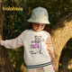 Balabala children's clothing boys' sweatshirts girls spring and autumn clothing 2024 baby round neck tops comfortable casual trendy 208324121209