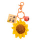 Hemuzhou Creative Plush Sunflower Car Schlüsselbeutel Pendellanpendententauchkarikon kleine Schmuckgeschenke für Männer und Frauen Sonnenblume (Gewinn der Meisterschaft in einem Sturz)