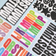 English Alphanume Color autocollants Diy Water Cup Stickers Suitcase Creative Children's Gift Stickers Are