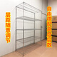 Floor-standing storage rack adjustable stainless steel color metal shelf kitchen utility rack multi-layer shelf storage rack shelf reinforced 120CM long 50CM wide [reinforced] 5 layers