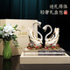 Falaiju Practical Crystal Swan Ornamente für ein jahrhunderteales Hochzeitsgeschenk für ein frisch verheiratetes Ehepaar für eine Freundin für ein maßgeschneidertes Hochzeitsgeschenk für hundert Jahre.