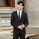 Bai Feidi Spring Suit Men's Korean Style Slim Top Jacket Groomsman Groom Wedding Business Professional Formal Small Suit Men Black 3XL