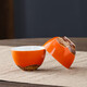Xin Qi Ji business souvenir Kung Fu tea set persimmon wishful housewarming holiday gift ceramic annual party gift one pot one can four persimmon cup gift box